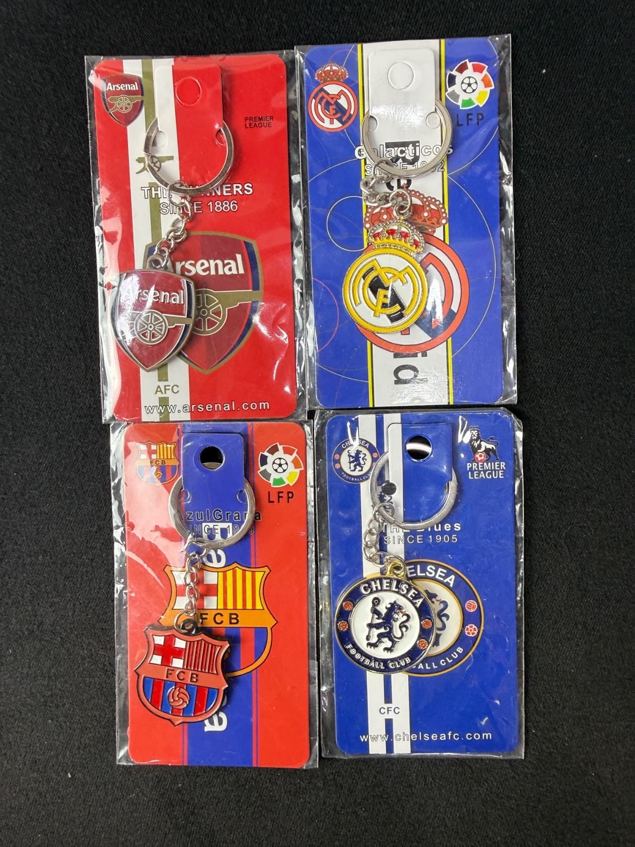 Club metal key rings